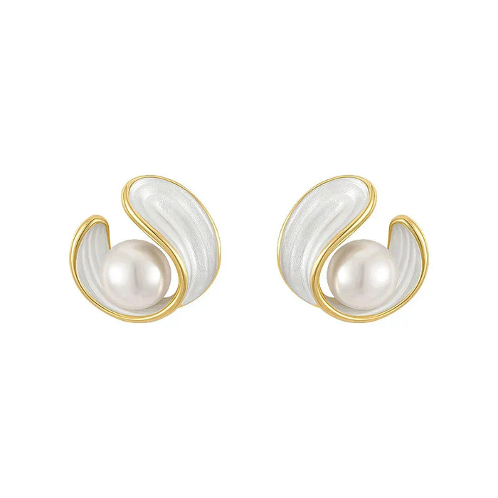EdithMay™ - Joanna- Luxury White Opal Earrings
