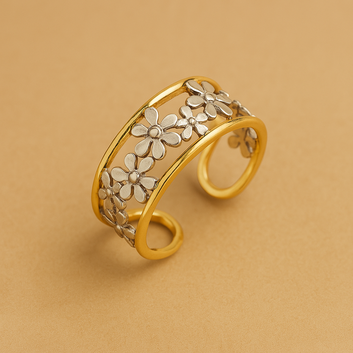 EdithMay™ - Irregular Hollow Daisy Ring