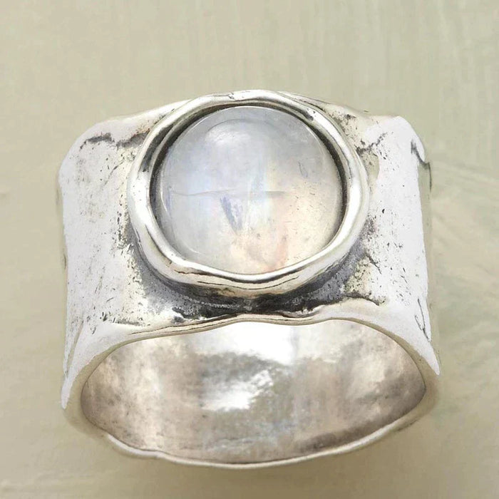 EdithMay™ - Moonstone Ring in Silver